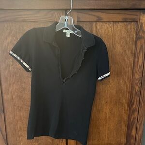 Burberry Black Crewneck Top